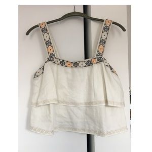 Madewell Ruffle Crop